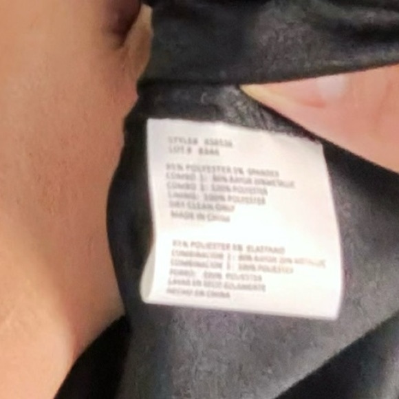 Xscape Black Midi Dress with Elegant Cream Lace - Picture 8 of 10